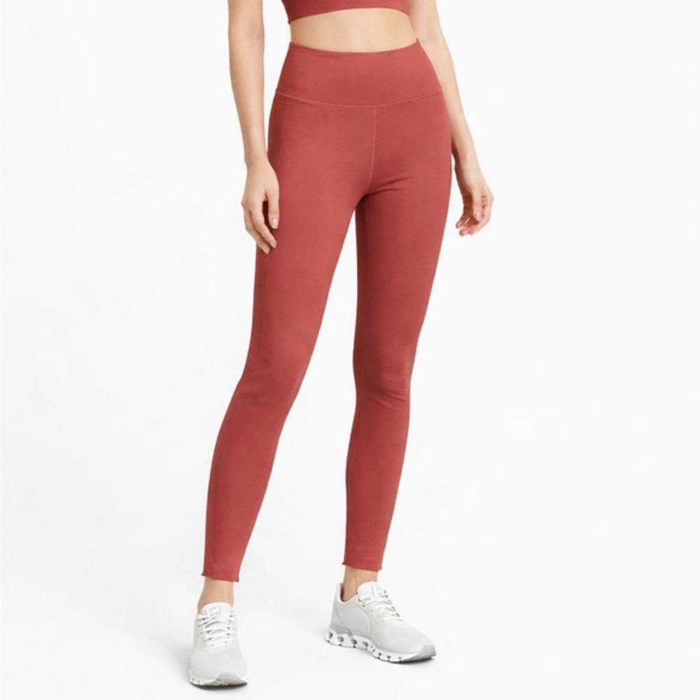 Girlfriend Collective Rust‎ High Rise Leggings Women’s Size Small Workout Fit